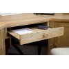 Torino Solid Oak Office Furniture Corner Computer Desk with 3 Drawer 1 Door